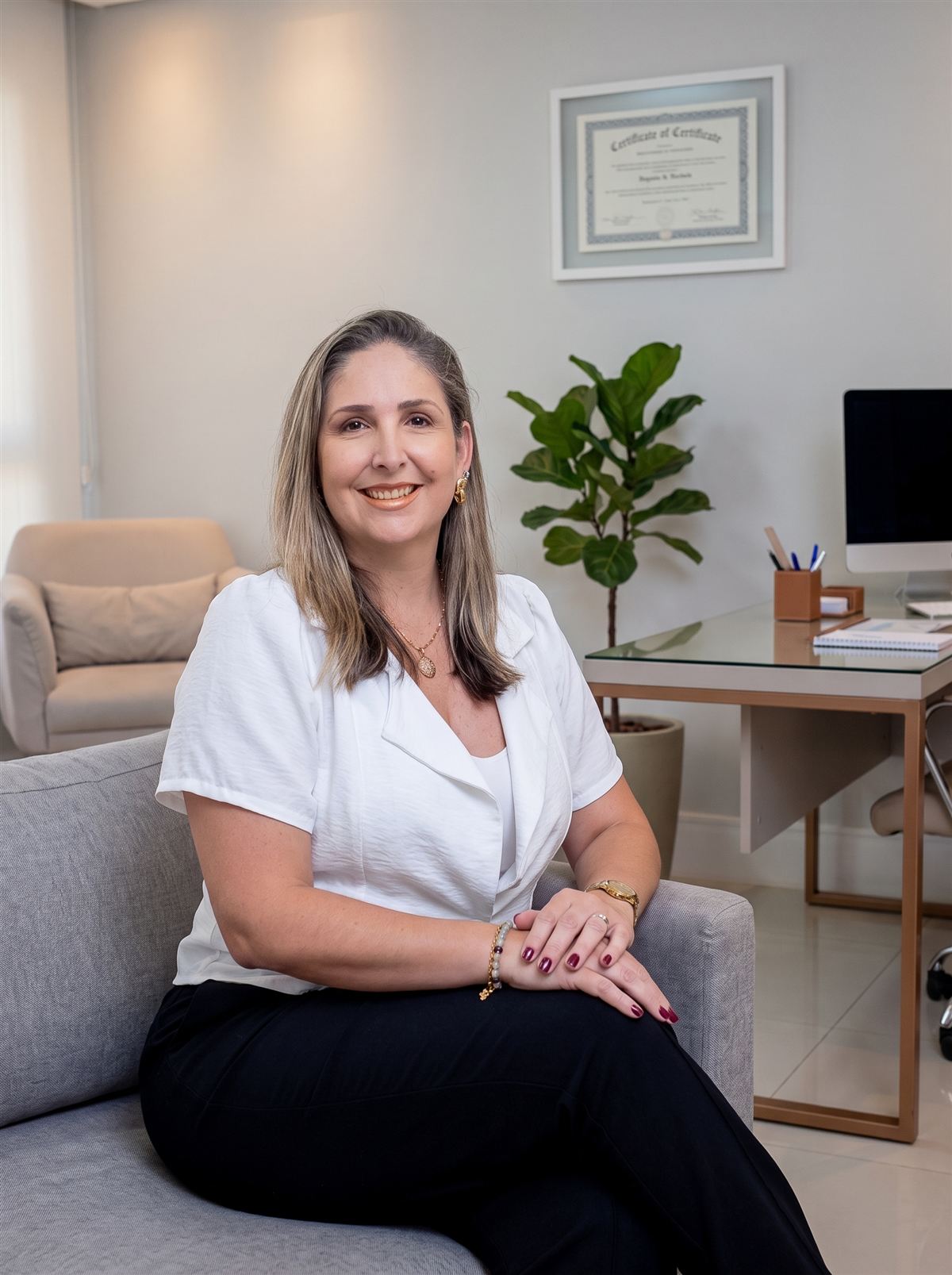 Patrícia Mendonça em seu consultório